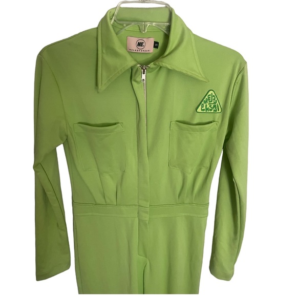 MELODY ESHANI SS19 green matcha explorer jumpsuit size small - Picture 3 of 9